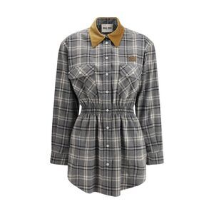 Miu Miu Women Flannel Mini-Dress